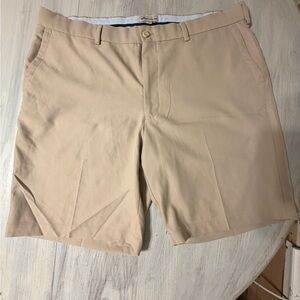 Peter Millar Flat Front Tan Shorts
